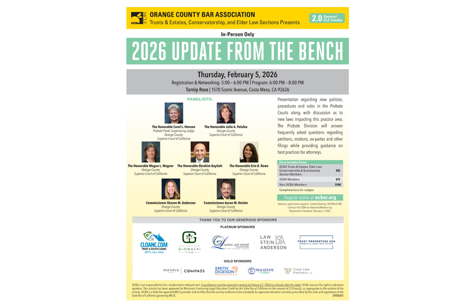 Murtaugh Attorneys Attend OCBA Trusts & Estates Joint Seminar