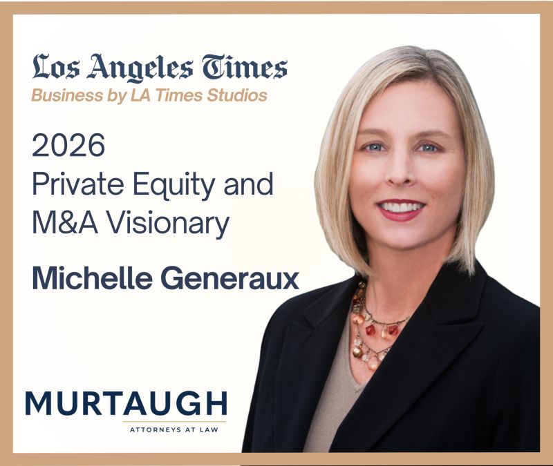 Michelle Generaux named 2026 Private Equity and M&A Visionary list by LA Times Studios