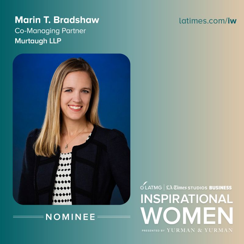 Marin Bradshaw Named Nominee for the LA Times Inspirational Women 2026 Leadership Awards